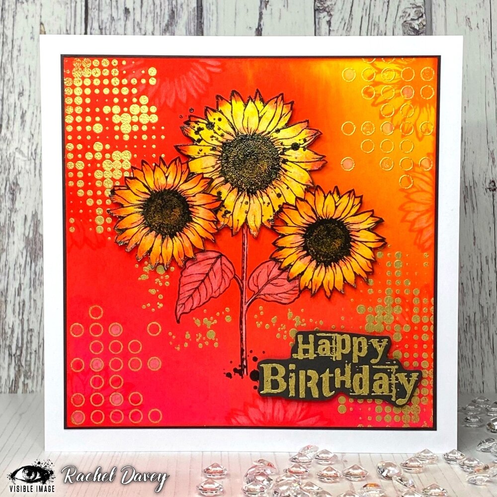 Visible Image Sunflower Grunge A6 Stamp Set (VIS-SUG-01) Visible Image Sunflower Grunge A6 Stamp Set (VIS-SUG-01)