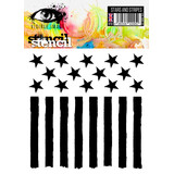 Visible Image Stars & Stripes 6x6 Inch Stencil (VIS-SNS-03)