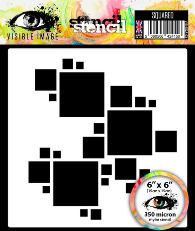 Visible Image Squared 6x6 Inch Stencil (VIS-SQA-03) Visible Image Squared 6x6 Inch Stencil (VIS-SQA-03)