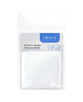 Tonic Studios Crafters Acrylic Stamping Block - 2x2 Inch (5311e)