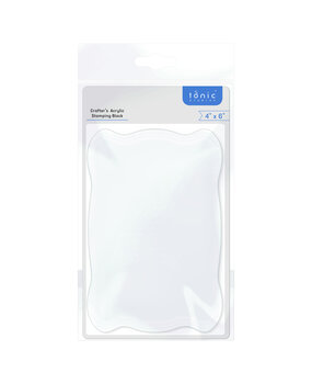 Tonic Studios Crafters Acrylic Stamping Block - 4x6 Inch (5313e)