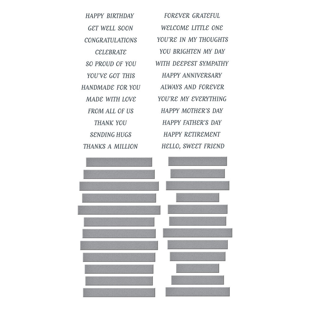 Spellbinders Ideal Moments Press Plate & Die Set (BP-261)