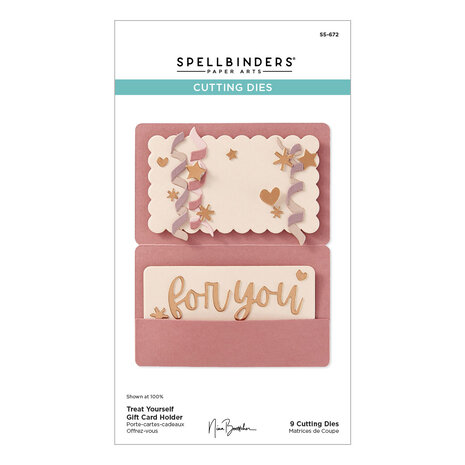 Spellbinders Treat Yourself Gift Card Holder Etched Dies (S5-672)
