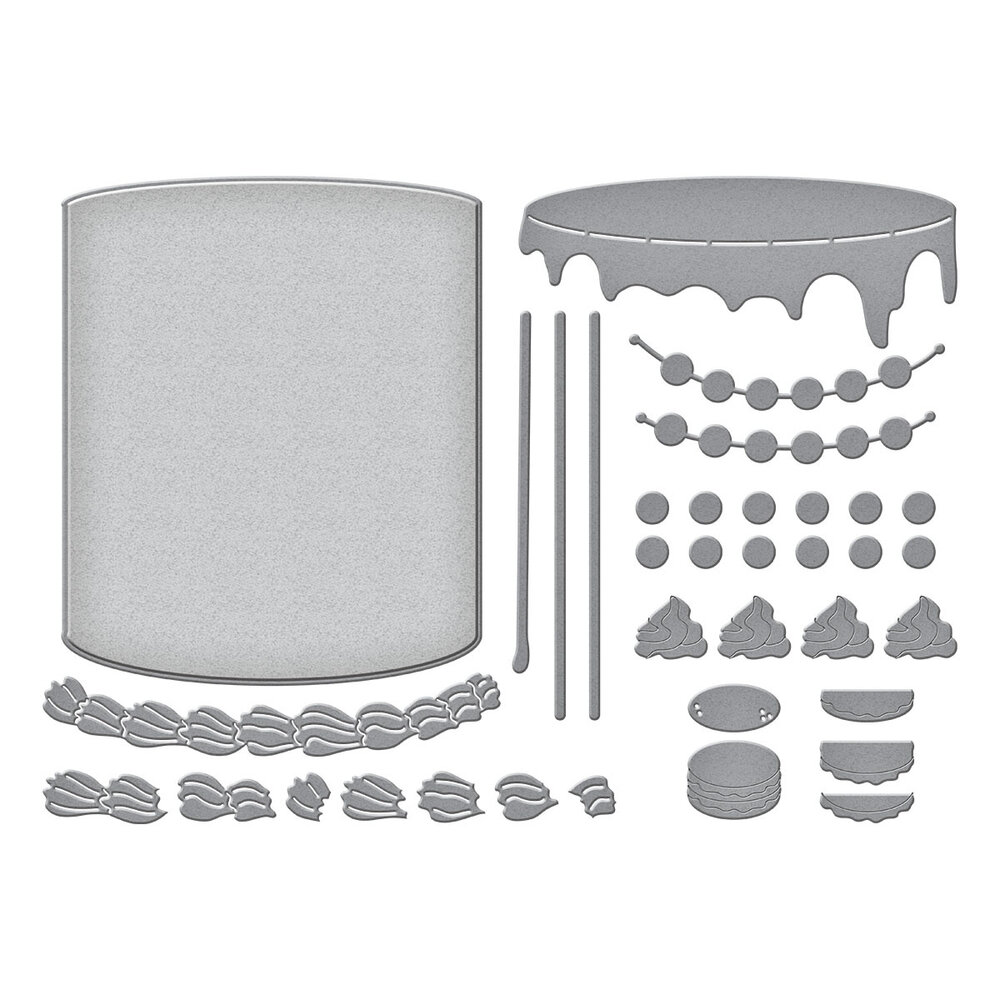 Spellbinders Ganache Gateau Etched Dies (S5-676)