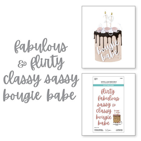 Spellbinders Fabulous Birthday Etched Dies (S5-681) Spellbinders Fabulous Birthday Etched Dies (S5-681)