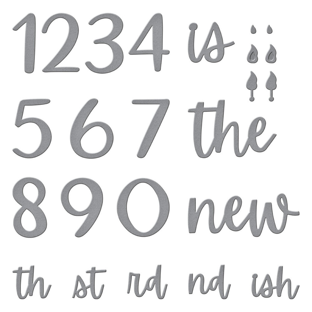 Spellbinders Classy Numbers Etched Dies (S4-1416) (DISCONTINUED) Spellbinders Classy Numbers Etched Dies (S4-1416) (DISCONTINUED)