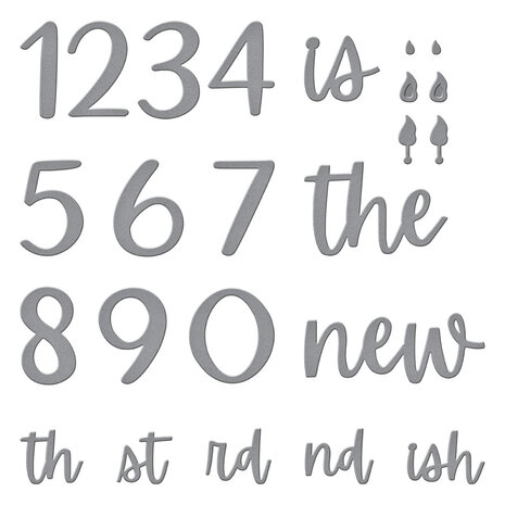 Spellbinders Classy Numbers Etched Dies (S4-1416) (DISCONTINUED) Spellbinders Classy Numbers Etched Dies (S4-1416) (DISCONTINUED)
