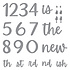 Classy Numbers Etched Dies (S4-1416) Classy Numbers Etched Dies (S4-1416)