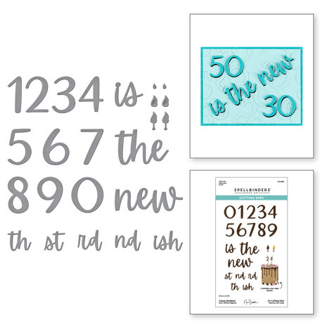 Spellbinders Classy Numbers Etched Dies (S4-1416)