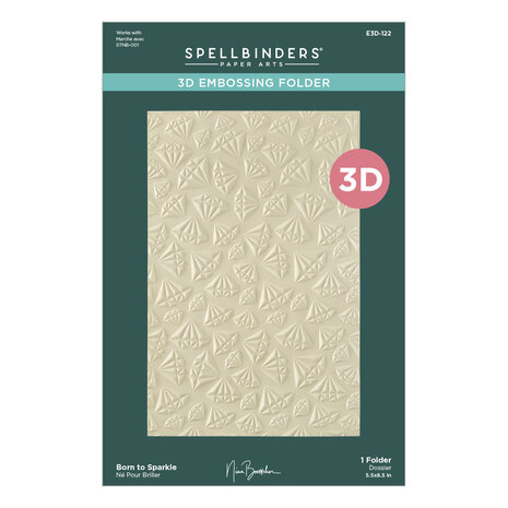 Spellbinders Born to Sparkle 3D Embossing Folder (E3D-122) Spellbinders Born to Sparkle 3D Embossing Folder (E3D-122)