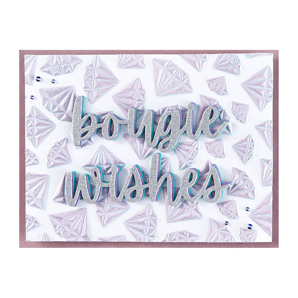 Spellbinders Born to Sparkle 3D Embossing Folder (E3D-122) Spellbinders Born to Sparkle 3D Embossing Folder (E3D-122)
