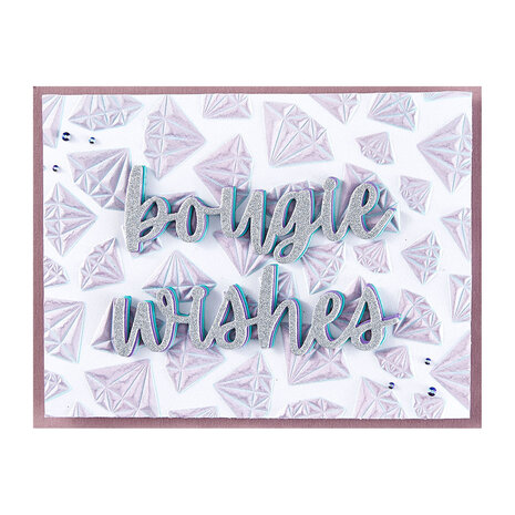 Spellbinders Born to Sparkle 3D Embossing Folder (E3D-122) Spellbinders Born to Sparkle 3D Embossing Folder (E3D-122)