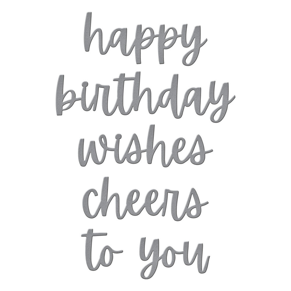Spellbinders Birthday Cheers Etched Dies (S5-677) Spellbinders Birthday Cheers Etched Dies (S5-677)