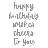 Spellbinders Birthday Cheers Etched Dies (S5-677) (DISCONTINUED)