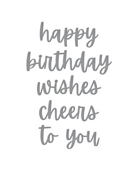 Spellbinders Birthday Cheers Etched Dies (S5-677)