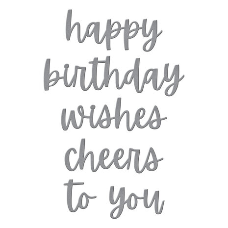 Spellbinders Birthday Cheers Etched Dies (S5-677) Spellbinders Birthday Cheers Etched Dies (S5-677)