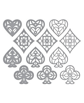 Spellbinders Kaleidoscope Noble Suits Etched Dies (S7-267)