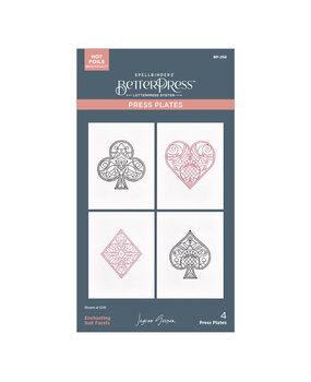 Spellbinders Enchanting Suit Facets Press Plates (BP-258)