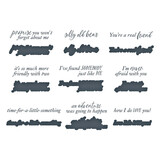 Spellbinders Silly Old Bear Sentiments Press Plate & Die Set (BP-285) Spellbinders Silly Old Bear Sentiments Press Plate & Die Set (BP-285)