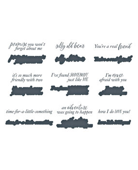 Spellbinders Silly Old Bear Sentiments Press Plate & Die Set (BP-285) Spellbinders Silly Old Bear Sentiments Press Plate & Die Set (BP-285)