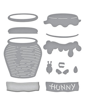 Spellbinders Pooh's Hunny Pot Etched Dies (S4-1428)