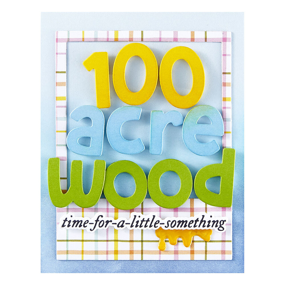 Spellbinders Pooh's Alphabet, Numbers & More Etched Dies (S6-249) Spellbinders Pooh's Alphabet, Numbers & More Etched Dies (S6-249)