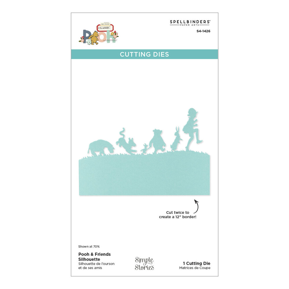 Spellbinders Pooh & Friends Silhouette Etched Dies (S4-1426)
