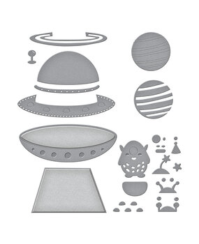 Spellbinders UFO Friend Etched Dies (S4-1419)