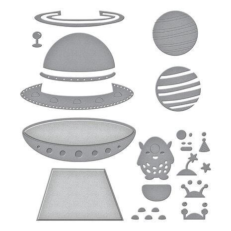 Spellbinders UFO Friend Etched Dies (S4-1419) Spellbinders UFO Friend Etched Dies (S4-1419)