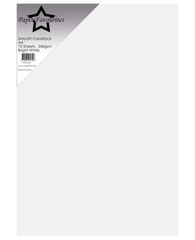 Paper Favourites Smooth Cardstock A4 Bright White 220gsm (10pcs) (PFSS722)