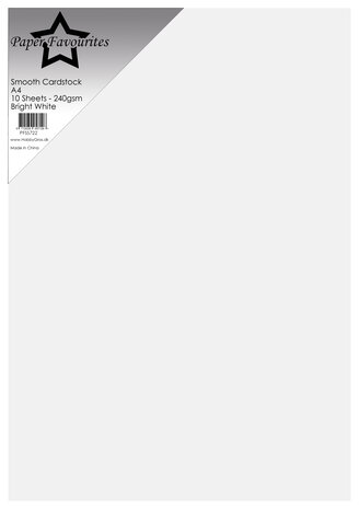 Paper Favourites Bright White A4 Smooth Cardstock 220gsm (10pcs) (PFSS722) Paper Favourites Bright White A4 Smooth Cardstock 220gsm (10pcs) (PFSS722)