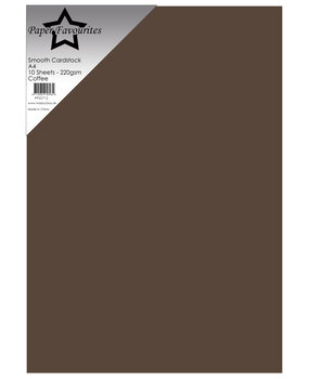 Paper Favourites Smooth Cardstock A4 Coffee 220gsm (10pcs) (PFSS712)