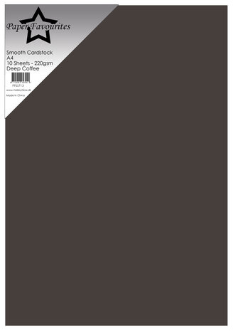 Paper Favourites Smooth Cardstock A4 Deep Coffee 220gsm (10pcs) (PFSS713) Paper Favourites Smooth Cardstock A4 Deep Coffee 220gsm (10pcs) (PFSS713)