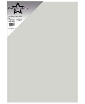 Paper Favourites Smooth Cardstock A4 Fog Grey 220gsm (10pcs) (PFSS715)