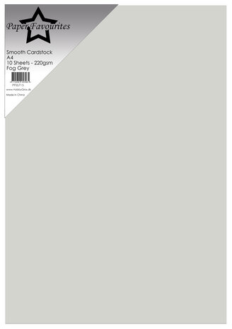 Paper Favourites Smooth Cardstock A4 Fog Grey 220gsm (10pcs) (PFSS715) Paper Favourites Smooth Cardstock A4 Fog Grey 220gsm (10pcs) (PFSS715)