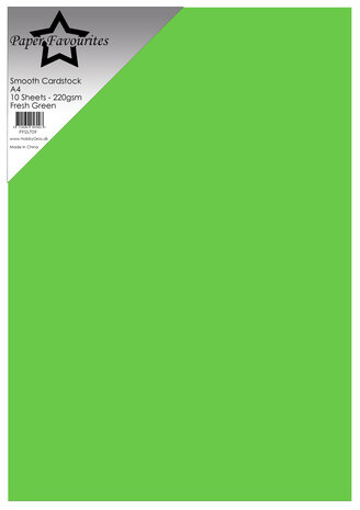 Paper Favourites Smooth Cardstock A4 Fresh Green 220gsm (10pcs) (PFSS709)