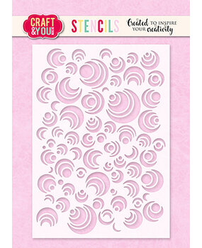Craft & You Design Circles A6 Stencil (SC005) Craft & You Design Circles A6 Stencil (SC005)