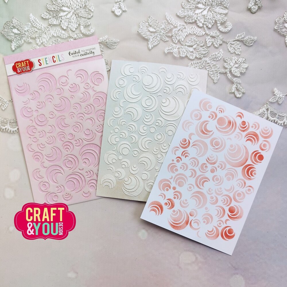 Craft & You Design Circles A6 Stencil (SC005) Craft & You Design Circles A6 Stencil (SC005)