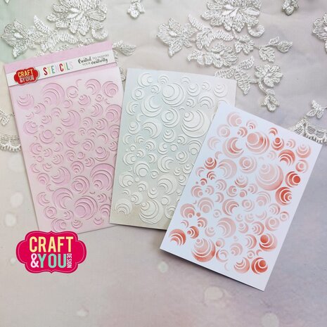 Craft & You Design Circles A6 Stencil (SC005) Craft & You Design Circles A6 Stencil (SC005)