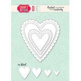 Craft & You Design Biscuit Frame Hearts Set Dies (CW328)