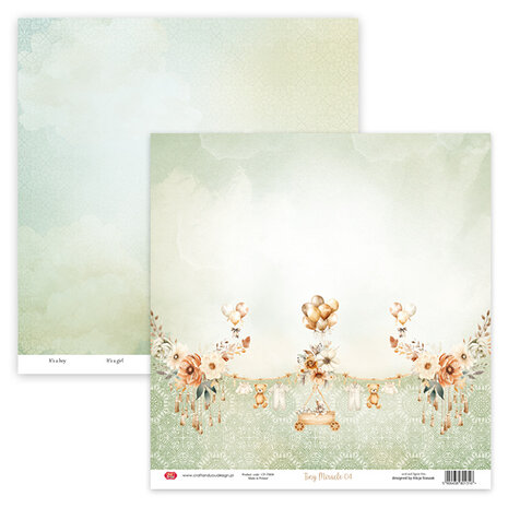Craft & You Design Tiny Miracles 12x12 Inch Paper Set 250gsm (6sheets) (CPS-TM30-6)