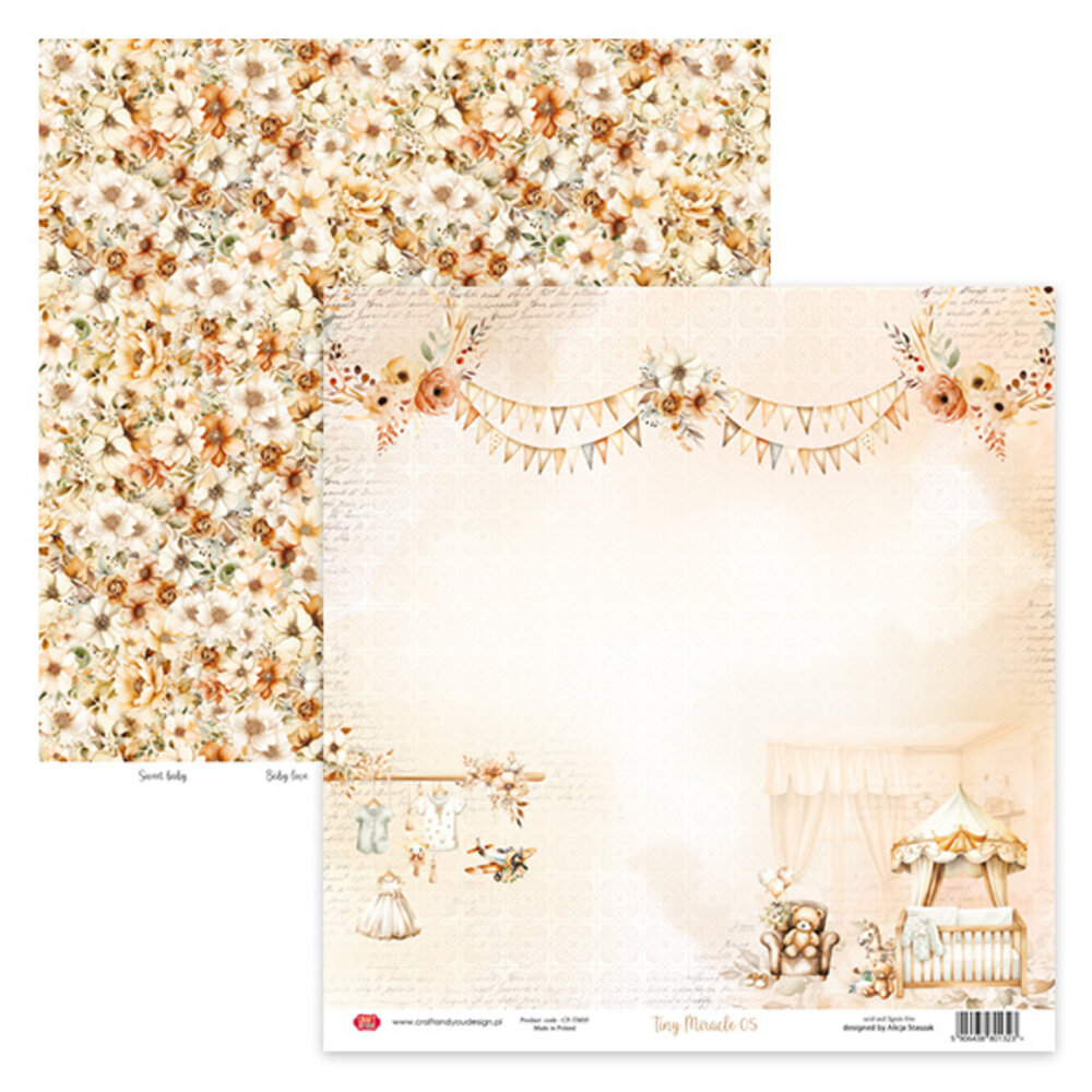 Craft & You Design Tiny Miracles 12x12 Inch Paper Set 250gsm (6sheets) (CPS-TM30-6)
