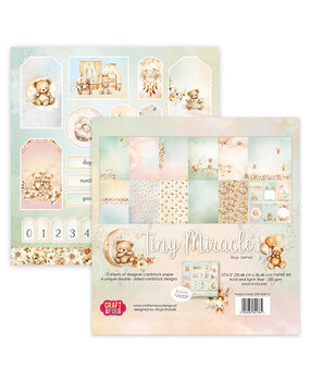 Craft & You Design Tiny Miracles 12x12 Inch Paper Set 250gsm (12sheets) (CPS-TM30 -12)