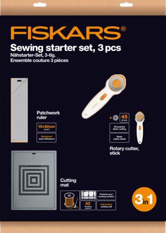 Fiskars Sewing Starter Set (3pcs) (1066046) Fiskars Sewing Starter Set (3pcs) (1066046)