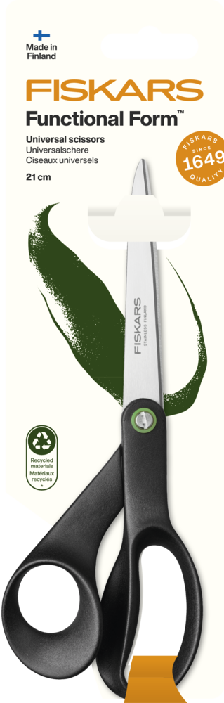 Fiskars Scissors ReNew Universal 21cm Functional Form (1074547) Fiskars Scissors ReNew Universal 21cm Functional Form (1074547)
