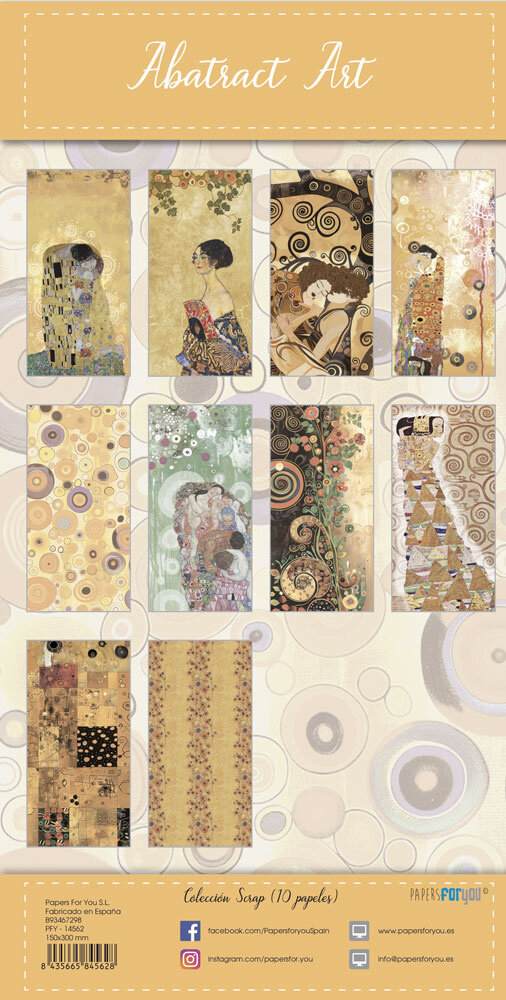 Papers For You Abstract Art Slim Scrap Paper Pack (10pcs) (PFY-14562)