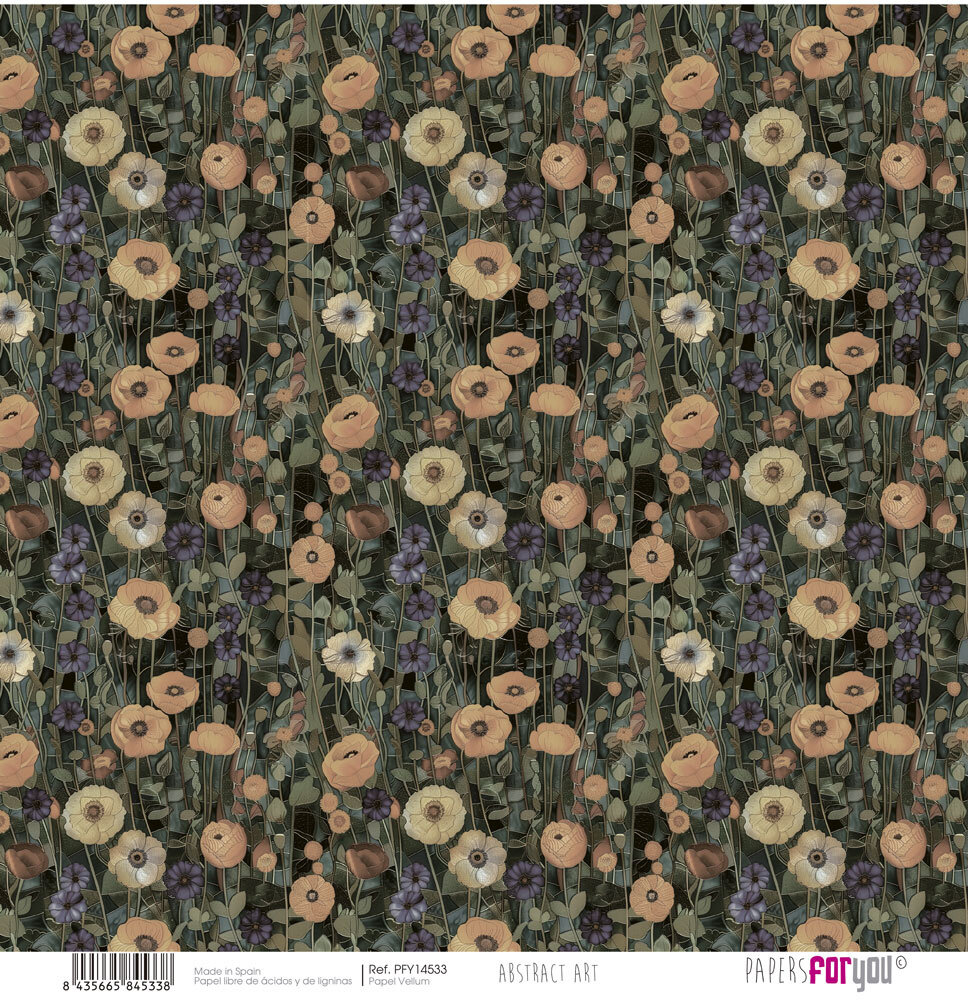 Papers For You Abstract Art Kit Vellum Paper Pack (6pcs)  (PFY-14526)