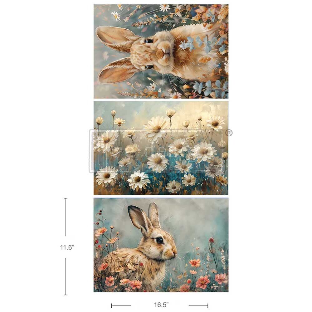 Re-Design with Prima Garden Bunny Tales A3 Decoupage Fiber Pack (675950) Re-Design with Prima Garden Bunny Tales A3 Decoupage Fiber Pack (675950)