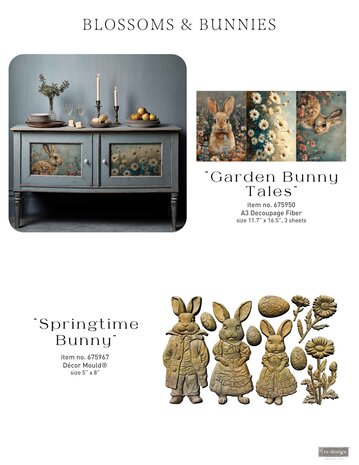 Re-Design with Prima Garden Bunny Tales A3 Decoupage Fiber Pack (675950) Re-Design with Prima Garden Bunny Tales A3 Decoupage Fiber Pack (675950)