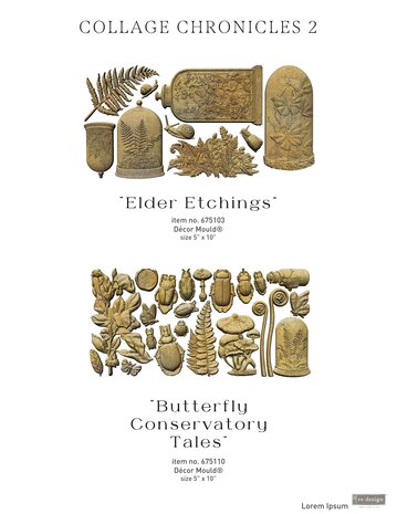 Re-Design with Prima Elder Etchings 5x10 Inch Decor Moulds (675103) Re-Design with Prima Elder Etchings 5x10 Inch Decor Moulds (675103)